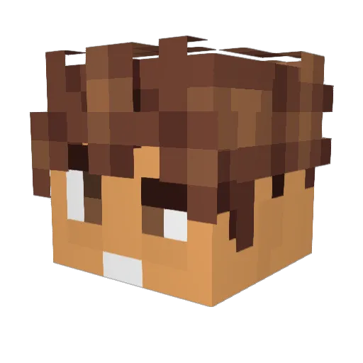 H3alMeFR Minecraft avatar head, 3D render