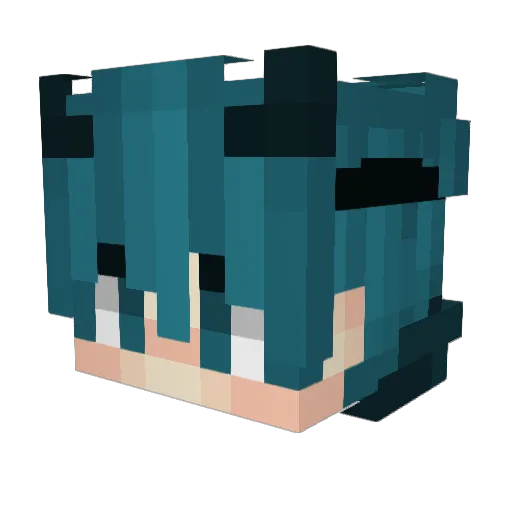 H3c5 Minecraft avatar head, 3D render