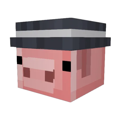 H3d3m4nn Minecraft avatar head, 3D render
