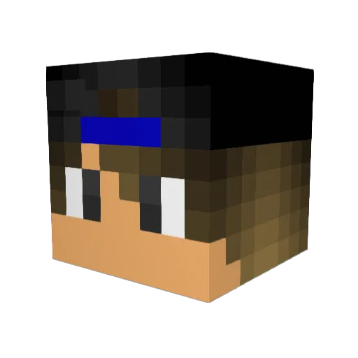 H3lant Minecraft avatar head, 3D render
