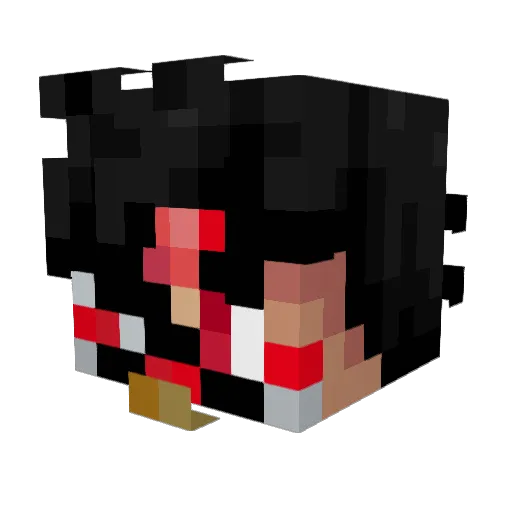 H3liasR Minecraft avatar head, 3D render