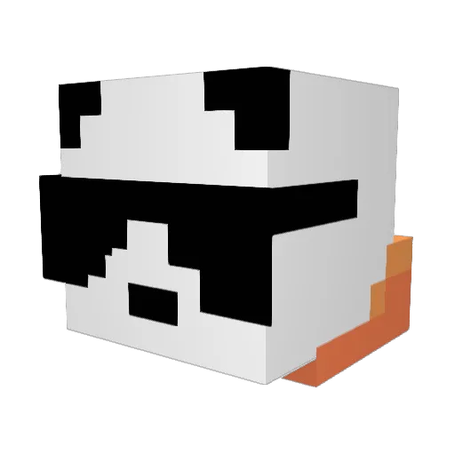 H3ll1dil Minecraft avatar head, 3D render