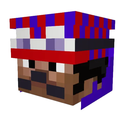 H3neyBear007 Minecraft avatar head, 3D render