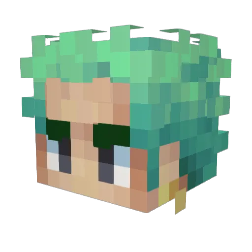 H3nno16 Minecraft avatar head, 3D render