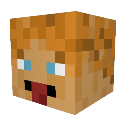 H3nr1XXX Minecraft avatar head, 3D render