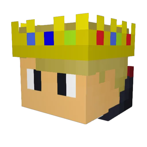 H3rpyD3rpy Minecraft avatar head, 3D render