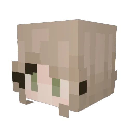 H3stiah Minecraft avatar head, 3D render
