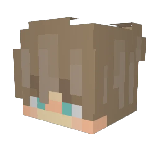 H3zelJ3ff Minecraft avatar head, 3D render