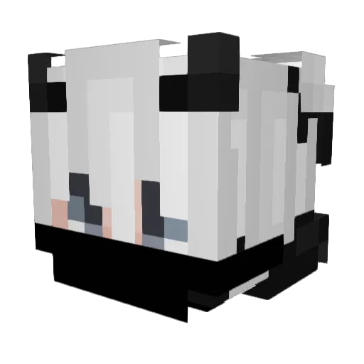 H47 Minecraft avatar head, 3D render