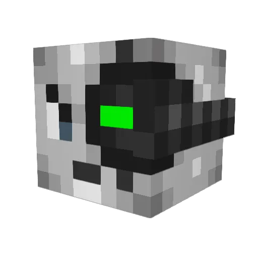 H4FT Minecraft avatar head, 3D render