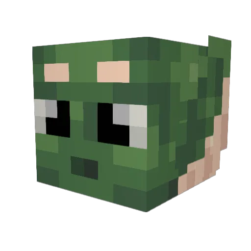 H4IK Minecraft avatar head, 3D render