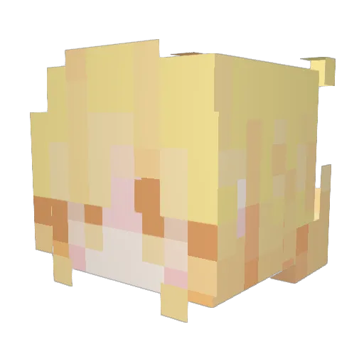 H4RL0K Minecraft avatar head, 3D render