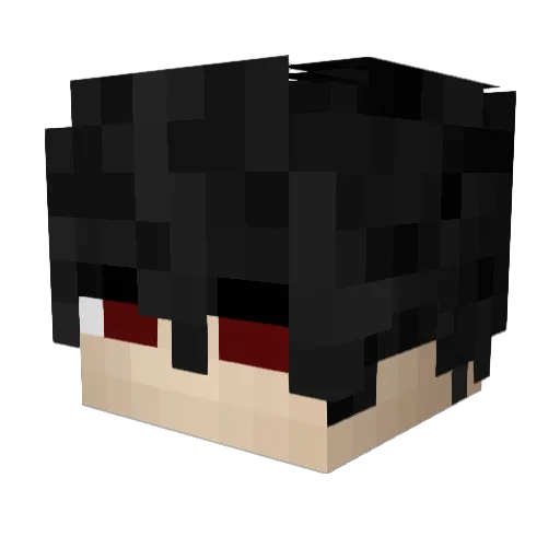 H4SSANN Minecraft avatar head, 3D render