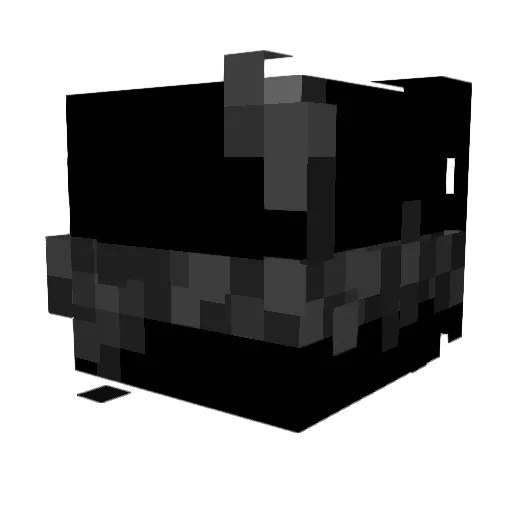 H4XoFN Minecraft avatar head, 3D render