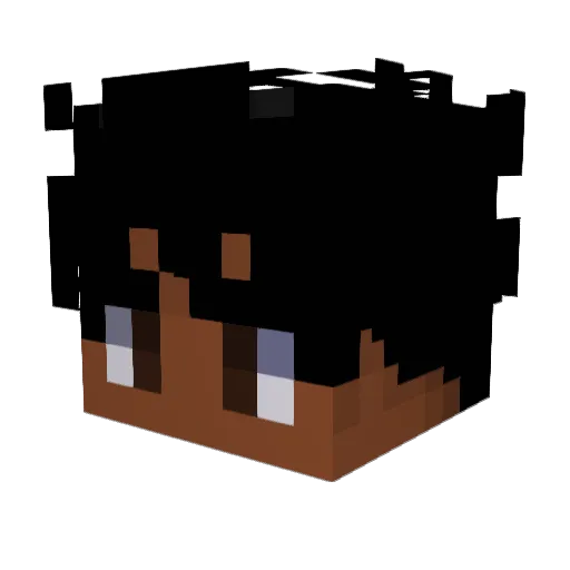 H4Xzera Minecraft avatar head, 3D render