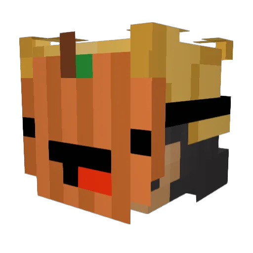 H4ax Minecraft avatar head, 3D render