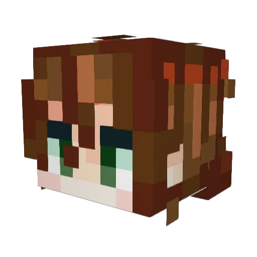 H4j1m3H1n4t4 Minecraft avatar head, 3D render