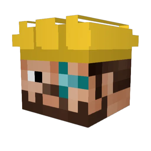 H4l0G0d Minecraft avatar head, 3D render