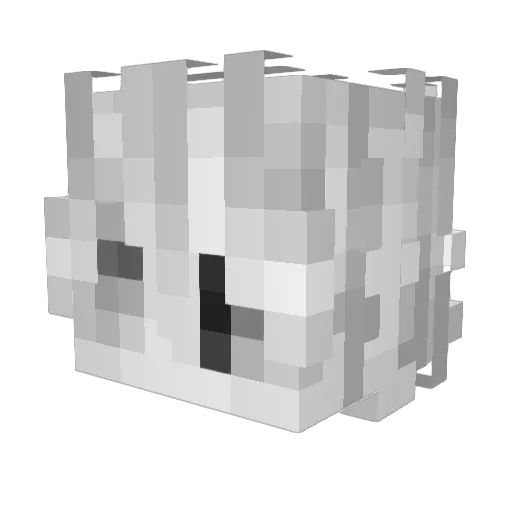 H4lil Minecraft avatar head, 3D render