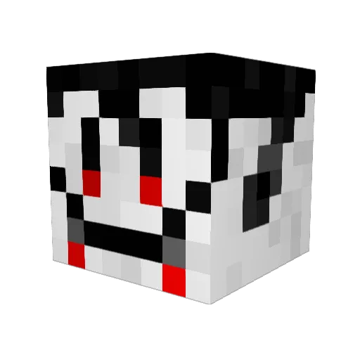 H4ll0w33n Minecraft avatar head, 3D render