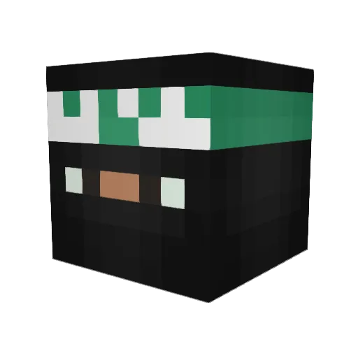 H4m4sParaglider Minecraft avatar head, 3D render