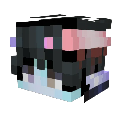 H4ppy_F1 Minecraft avatar head, 3D render