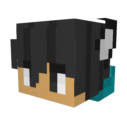 H4styx Minecraft avatar head, 3D render