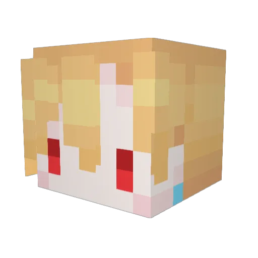 H4tsusen Minecraft avatar head, 3D render