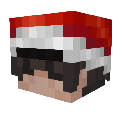 H4we1 Minecraft avatar head, 3D render