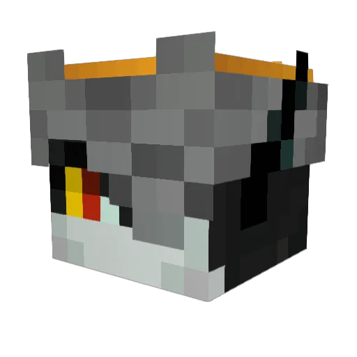 H4x1 Minecraft avatar head, 3D render