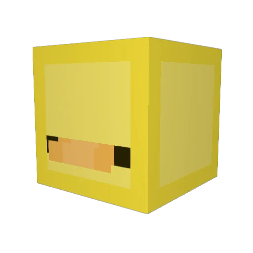 H6NK Minecraft avatar head, 3D render