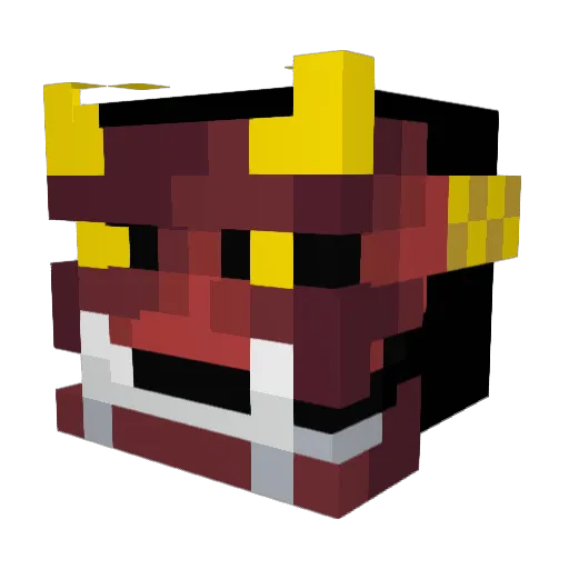 H6nt3r Minecraft avatar head, 3D render