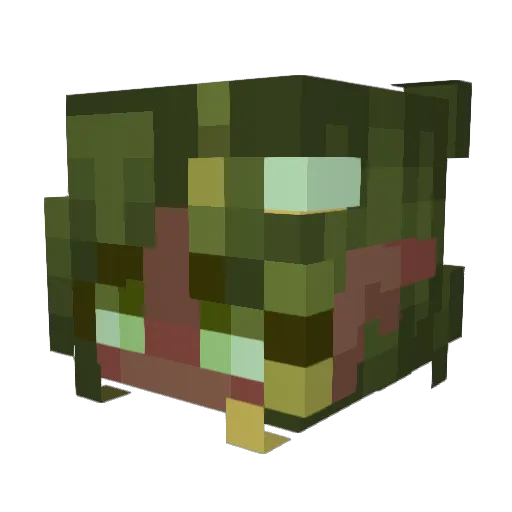 H7ung Minecraft avatar head, 3D render