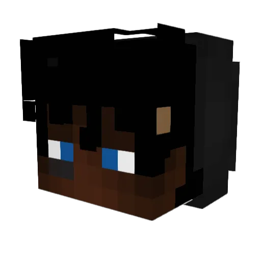 H8_Diego Minecraft avatar head, 3D render