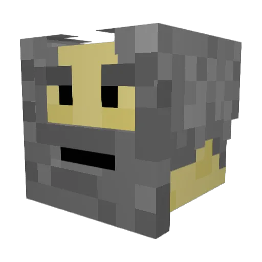 H8lym8t Minecraft avatar head, 3D render