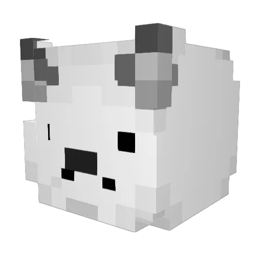 HA9GA_893 Minecraft avatar head, 3D render