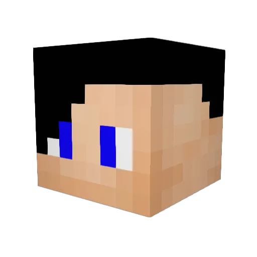 HAAAXXX Minecraft avatar head, 3D render
