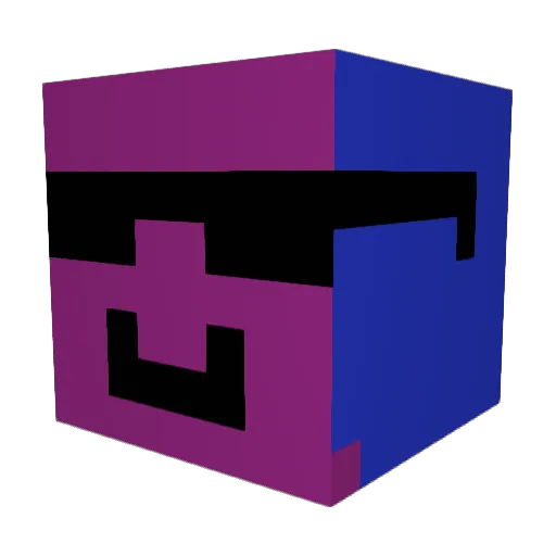 HAAGSE Minecraft avatar head, 3D render