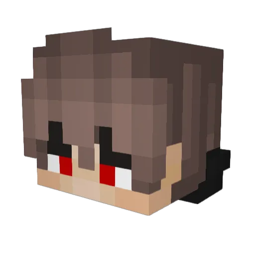 HAAIDER Minecraft avatar head, 3D render