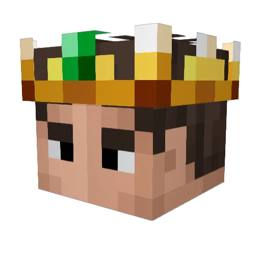 HAALANDD Minecraft avatar head, 3D render