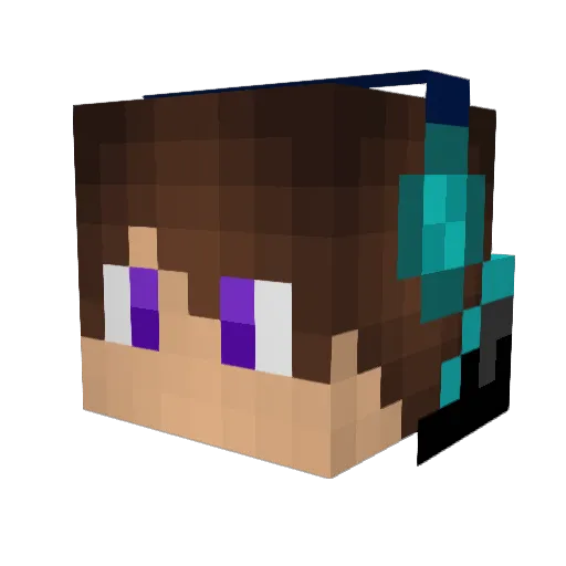 HAANVIN Minecraft avatar head, 3D render