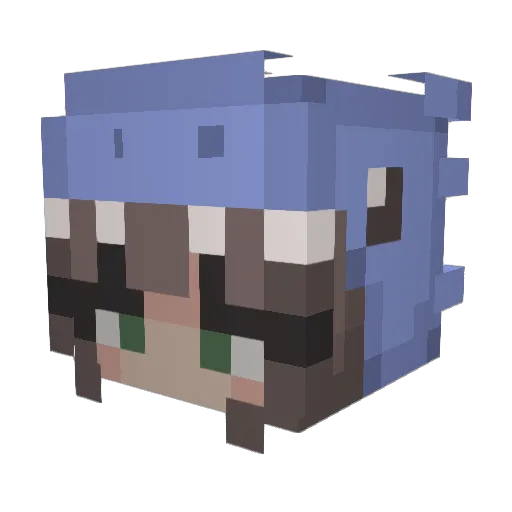HAATYAN Minecraft avatar head, 3D render