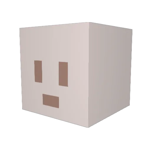 HABANUKI Minecraft avatar head, 3D render