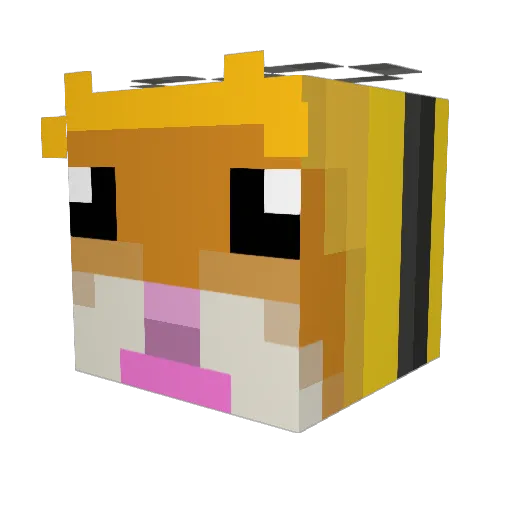 HACHI0307 Minecraft avatar head, 3D render