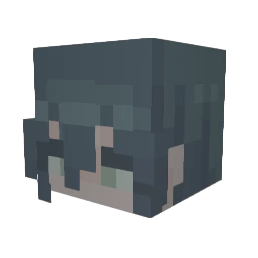 HACHII_8SP Minecraft avatar head, 3D render