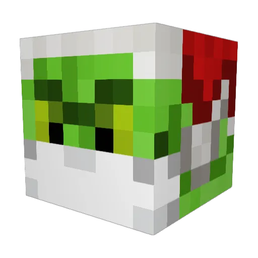 HACKEMAN05 Minecraft avatar head, 3D render