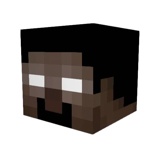 HACKER_SCP Minecraft avatar head, 3D render