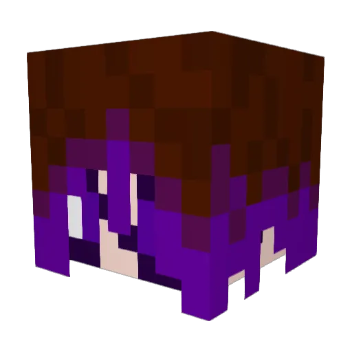 HACXZR Minecraft avatar head, 3D render