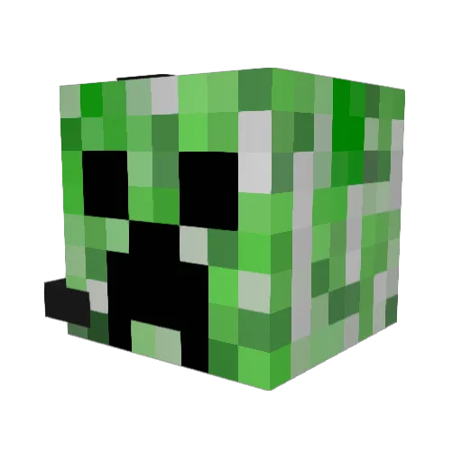 HAD2ADD Minecraft avatar head, 3D render
