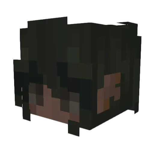 HADEESSS Minecraft avatar head, 3D render